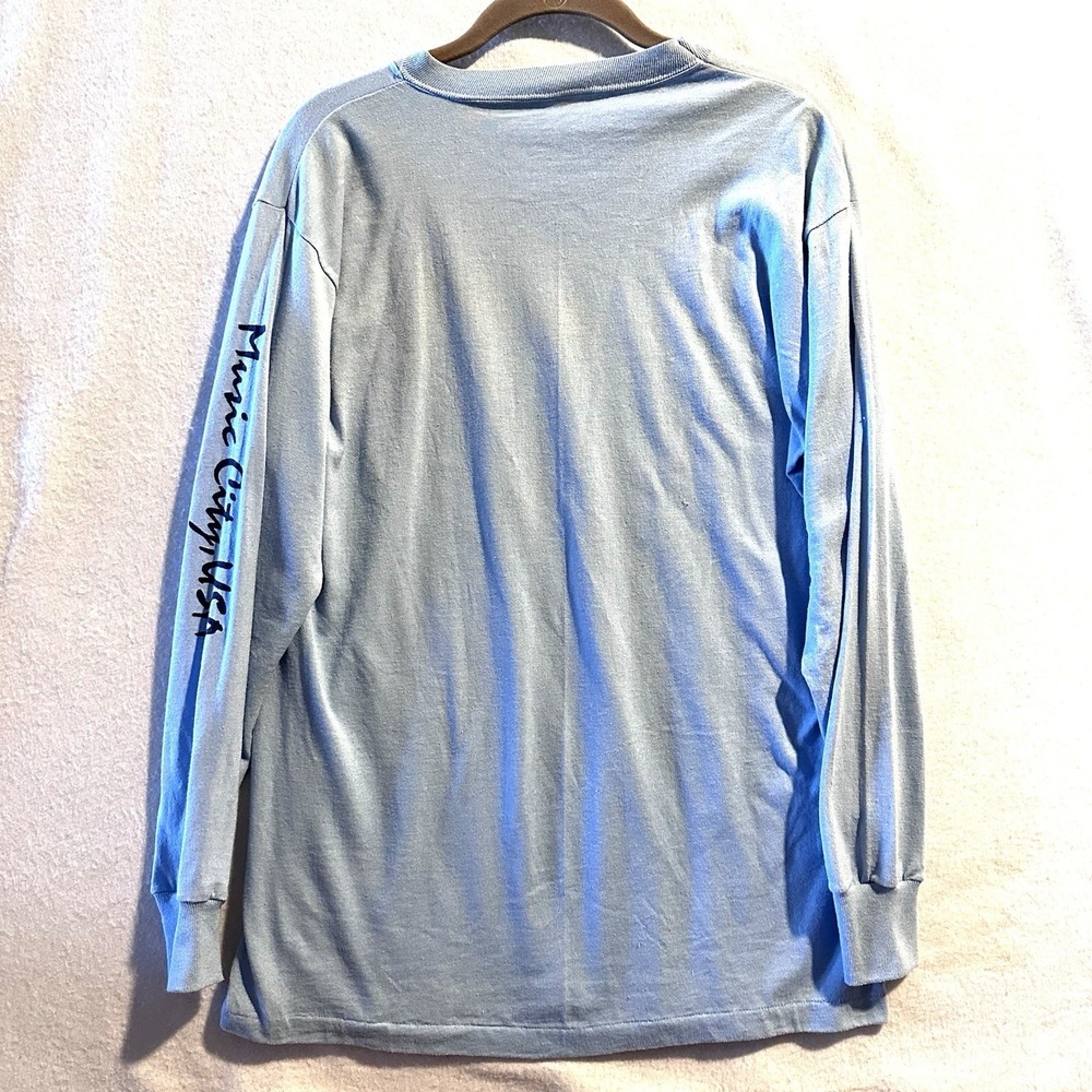 Vintage 70s Nashville Music City Single Stitch T Shirt Made in USA Blue - Picture 10 of 10